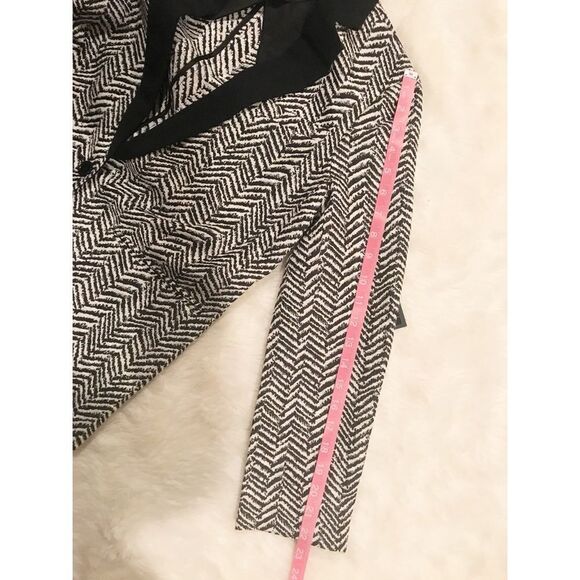 JOE’S JEANS Zebra Print Tuxedo Jacket Blazer Boyfriend Black Gray Small New‎ - Picture 8 of 9